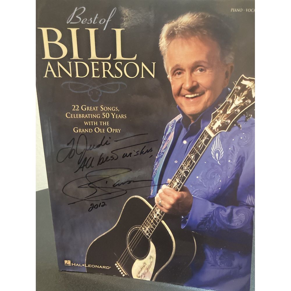 Hal Leonard Guitar Piano Vocal Songbook Sheet Music Bill Anderson Grand Ole Opry